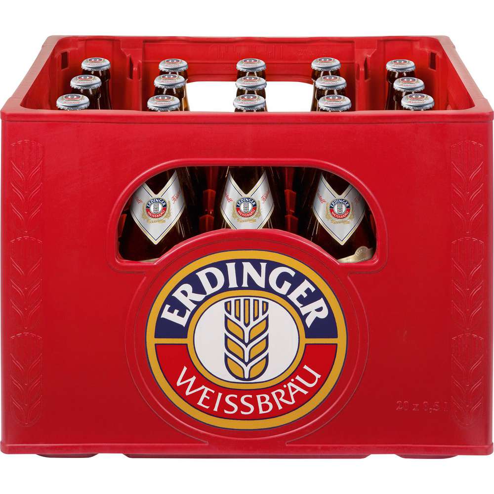 Produktabbildung Erdinger Weißbier, kristallklar 5,3% (20x 0,500 Liter)