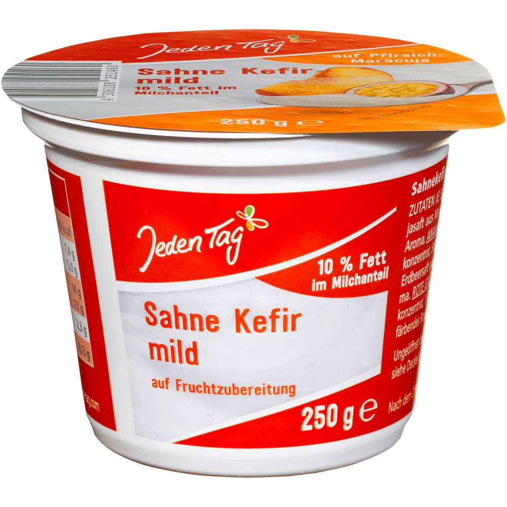 Produktabbildung Jeden Tag Sahne Kefir mild auf Pfirsich-Maracuja