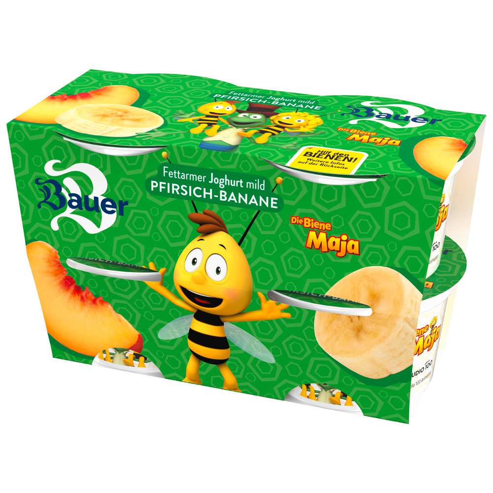 Produktabbildung Bauer Fruchtjoghurt, Pfirsich-Banane