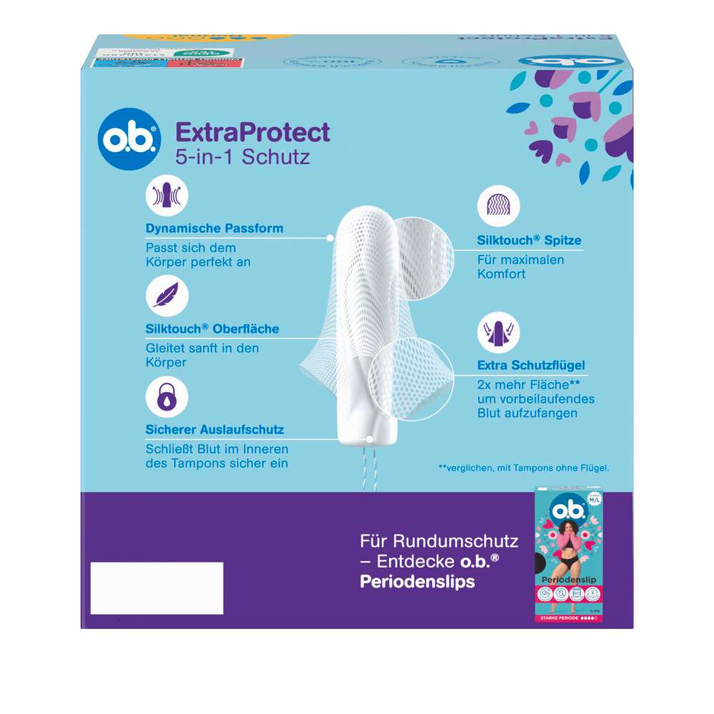 Produktabbildung o.b. Tampons ExtraProtect, Normal