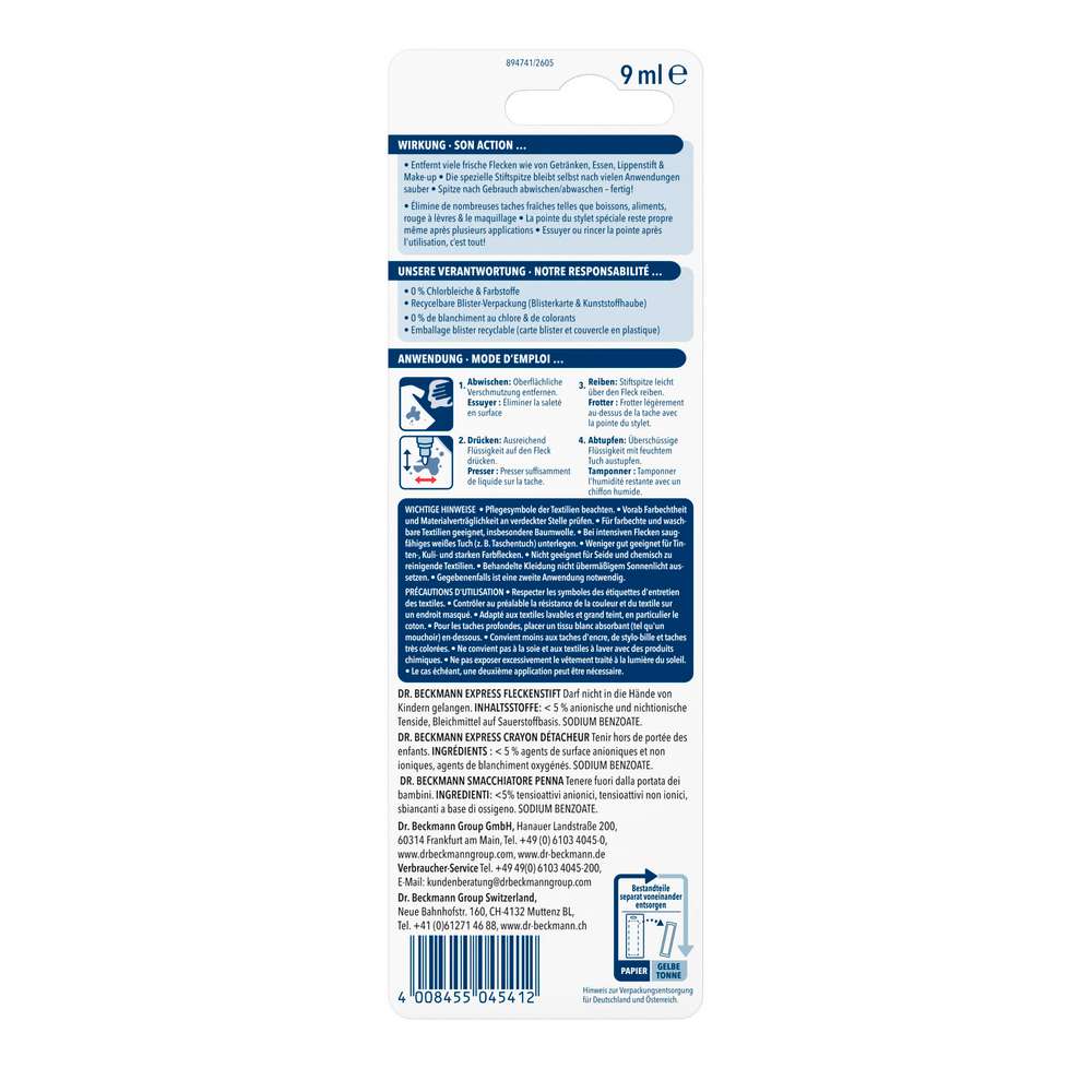 Produktabbildung Dr. Beckmann Fleckenstift Express