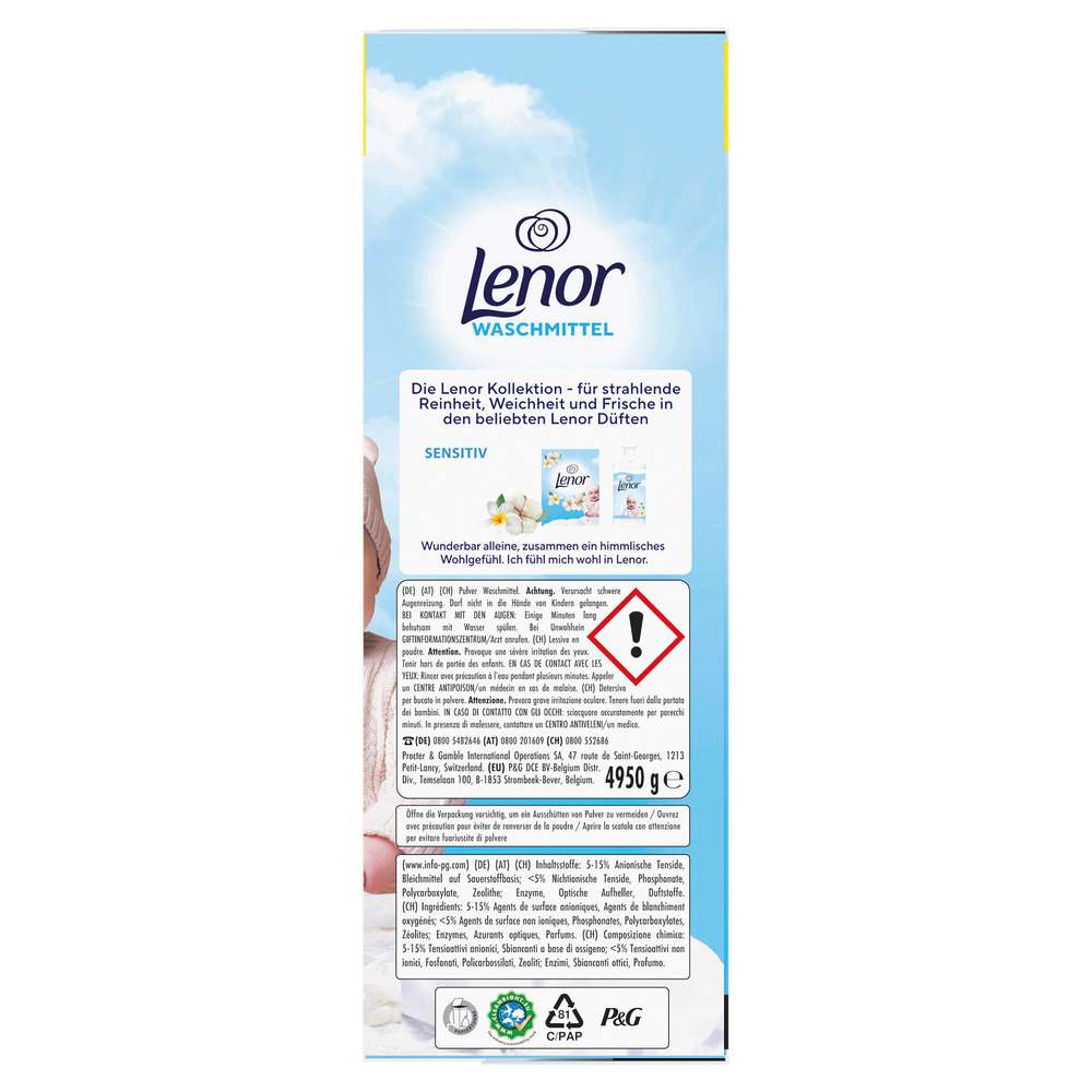 Produktabbildung Lenor Voll-Waschmittel Pulver, Sensitiv