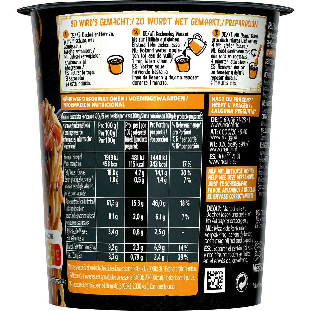 Produktabbildung Maggi Magic Asia Saucy Noodles, Sesam Chicken