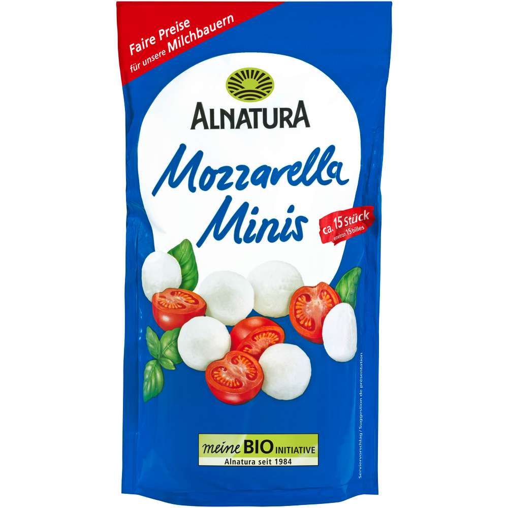 Produktabbildung Alnatura Bio-Mozzarella, Minis
