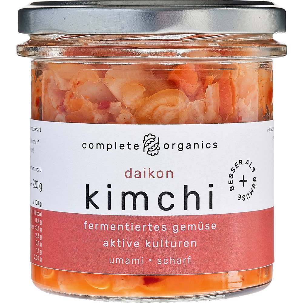 Produktabbildung complete organics Bio Daikon Kimchi scharf, Fermentiertes Gemüse