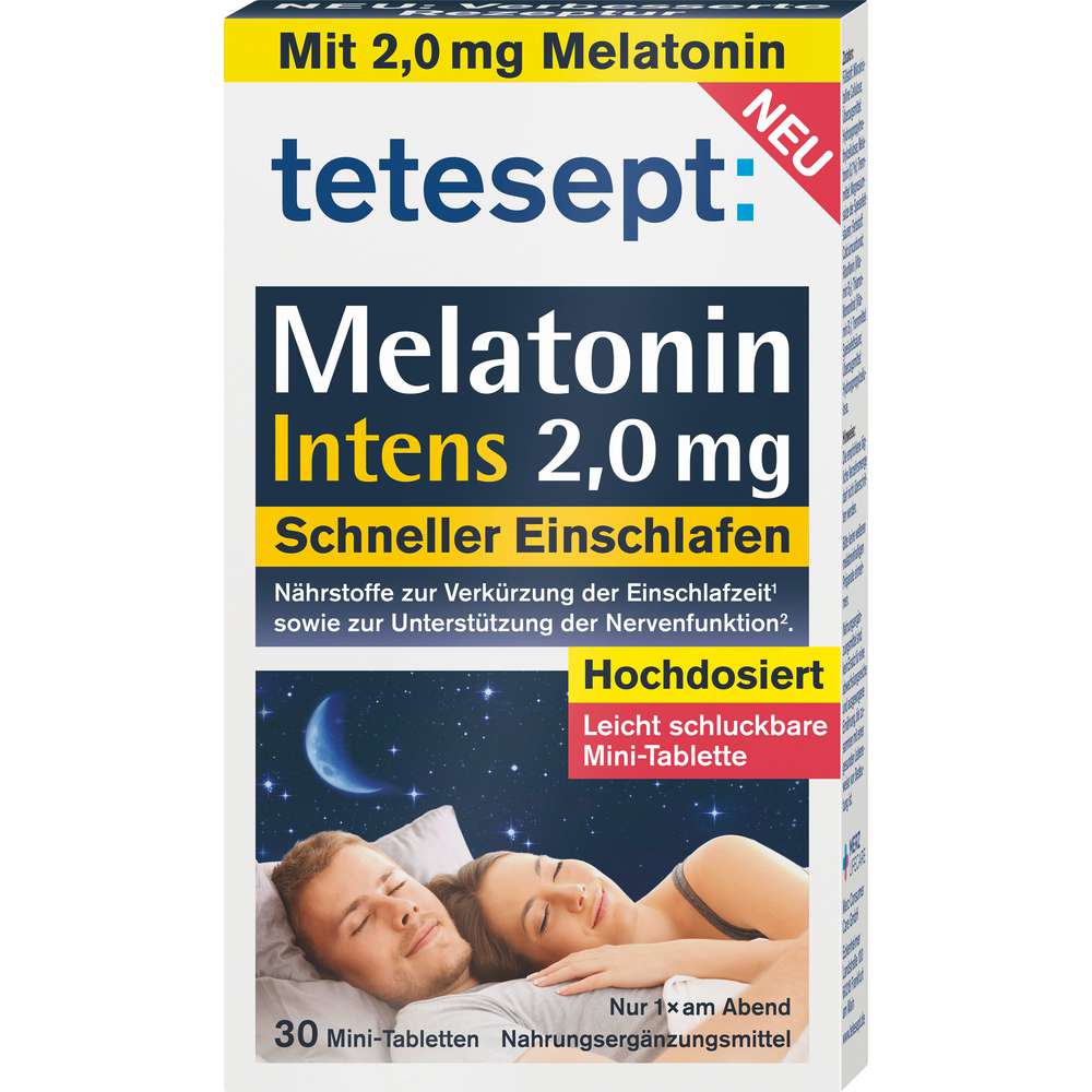 Produktabbildung tetesept Melatonin Intense Tabletten