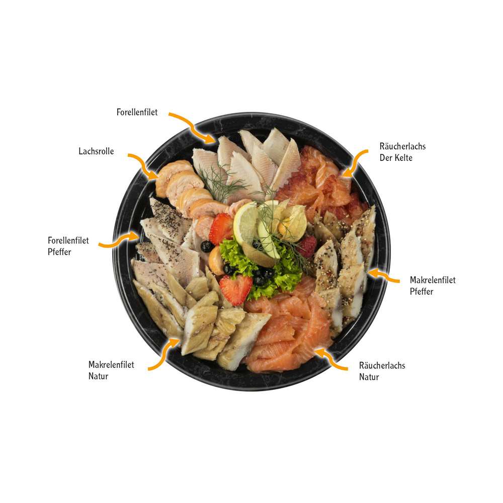 Produktabbildung keine Marke Partyplatte Fisch Räucherfischtrio