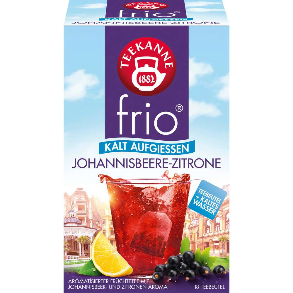Produktabbildung Teekanne Früchtetee frio, Johannisbeere-Zitrone