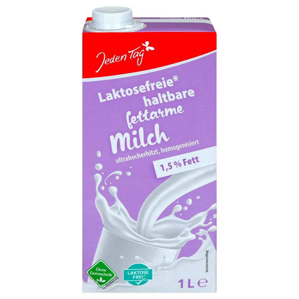 Produktabbildung Jeden Tag H-Milch 1,5% Laktosefrei