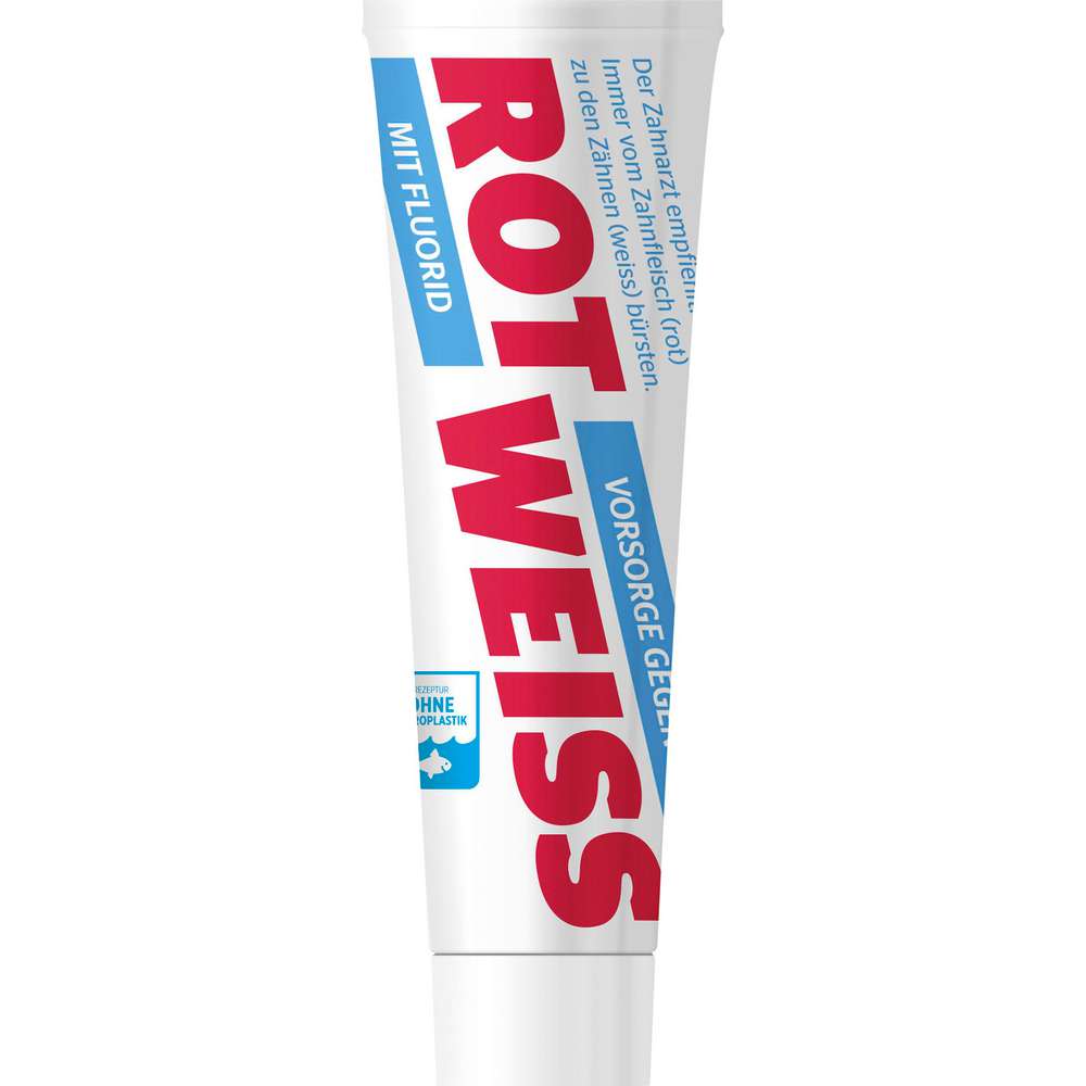 Produktabbildung Rot Weiss Zahncreme Klassik mit Fluorid