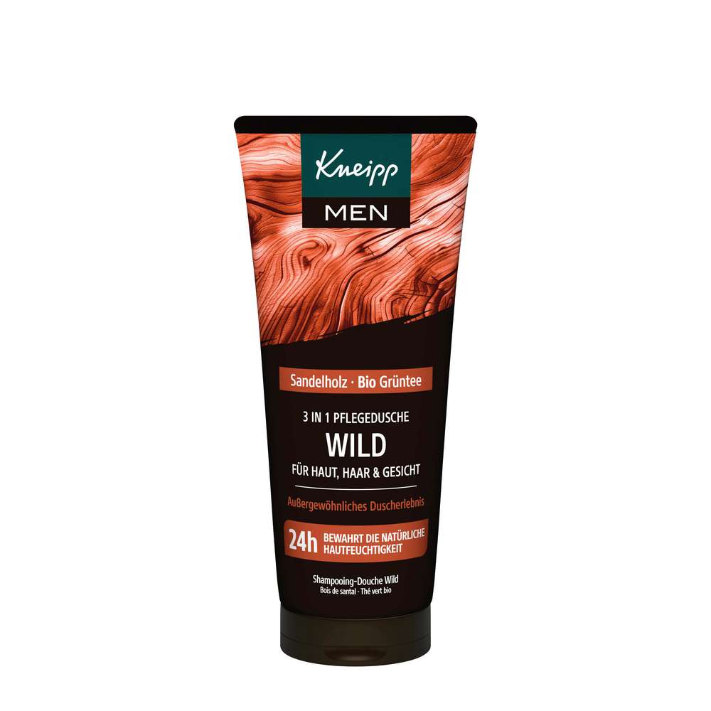 Produktabbildung Kneipp Pflegedusche Men 3in1 Wild, Sandelholz-Bio Grüntee