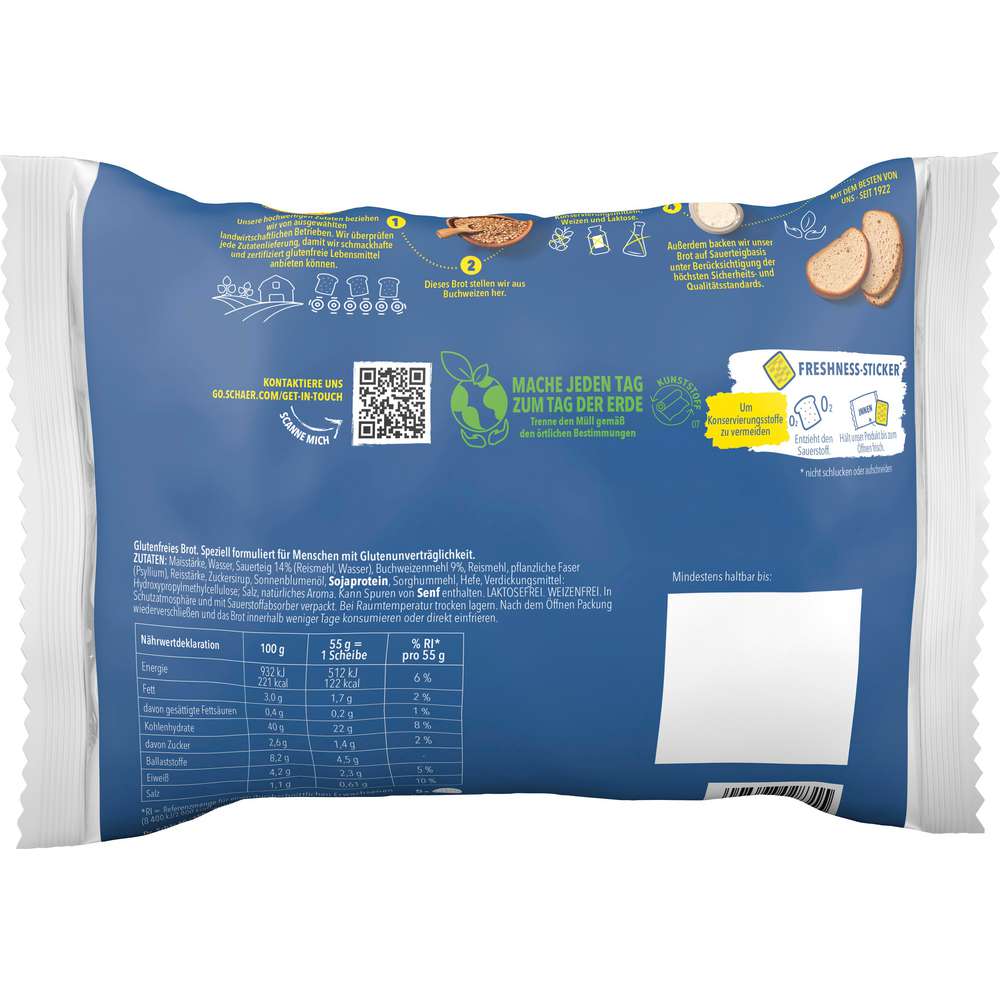 Produktabbildung Schär Landbrot mit Buchweizen