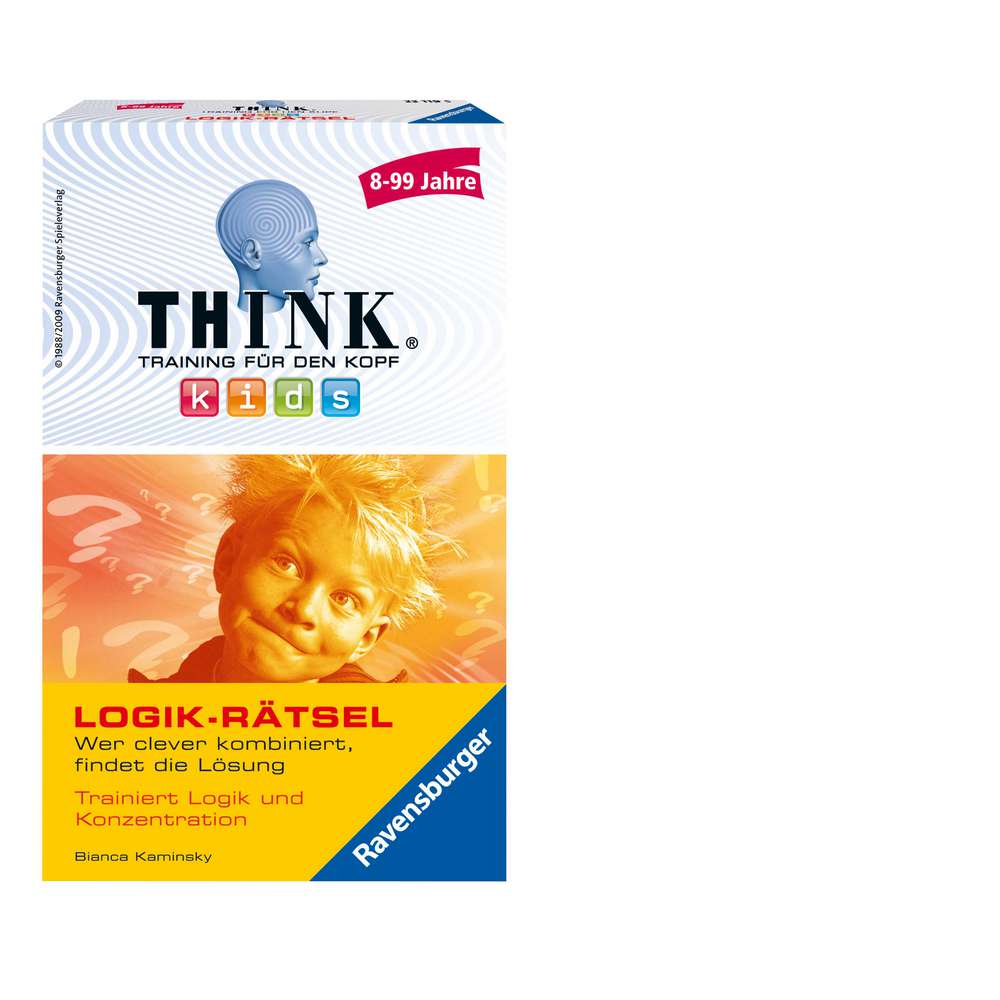 Produktabbildung Ravensburger Mitbringspiel Think Kids Logik-Rätsel