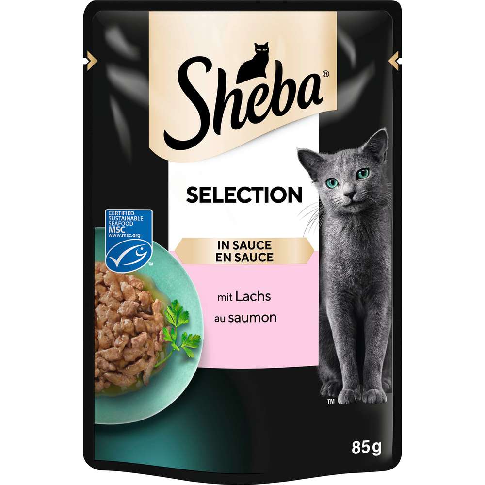 Produktabbildung Sheba Katzen-Nassfutter Lachs in Soße