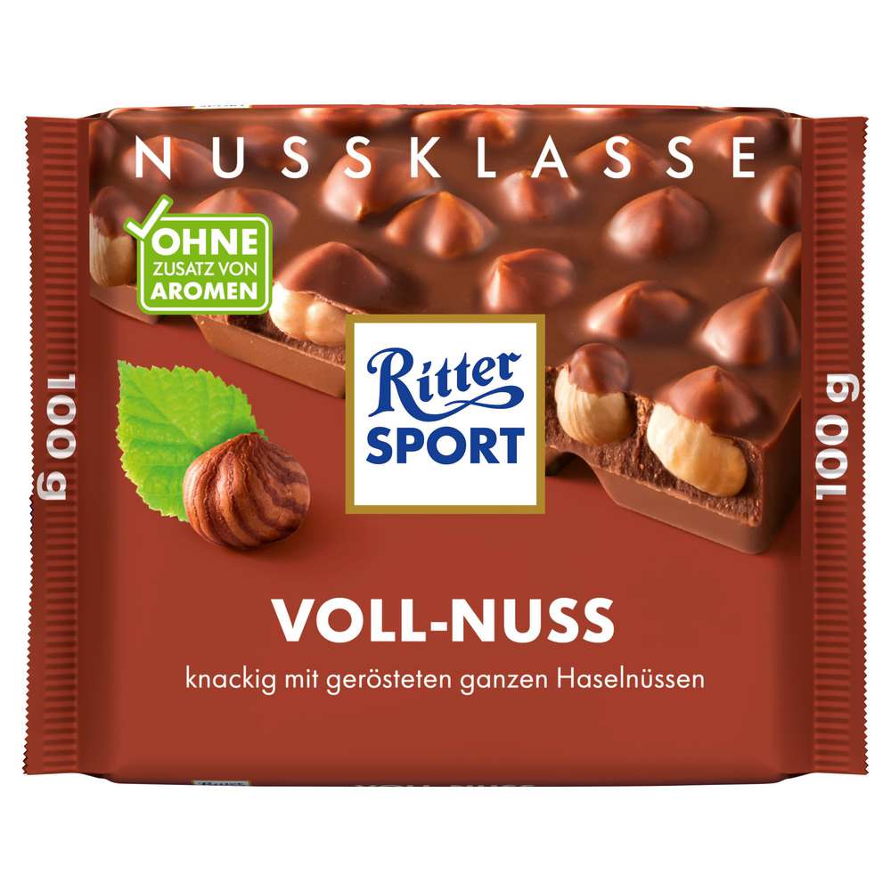 Produktabbildung Ritter Sport Tafelschokolade Nussklasse, Voll-Nuss