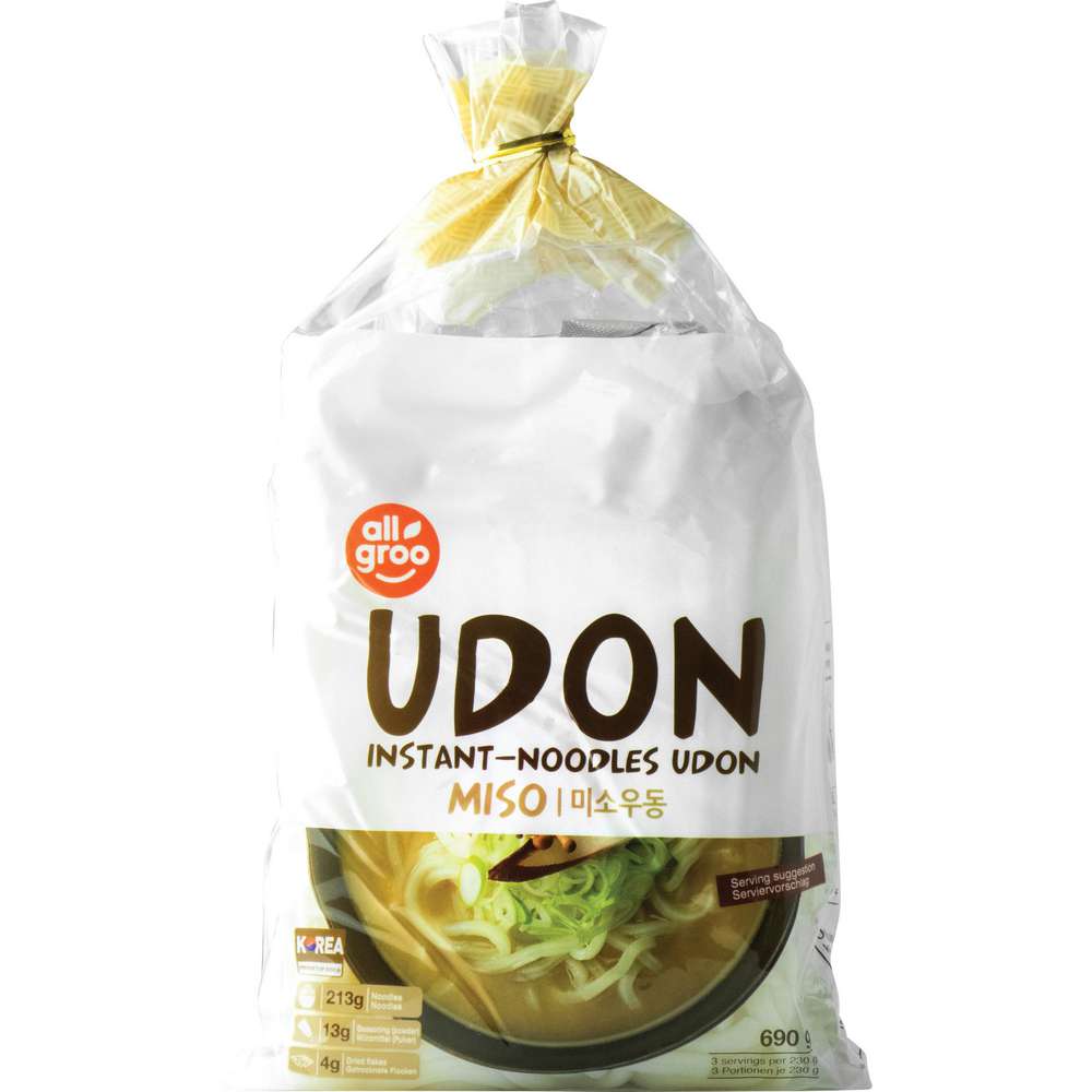 Produktabbildung ALLGROO Udon Instant-Nudeln, Miso