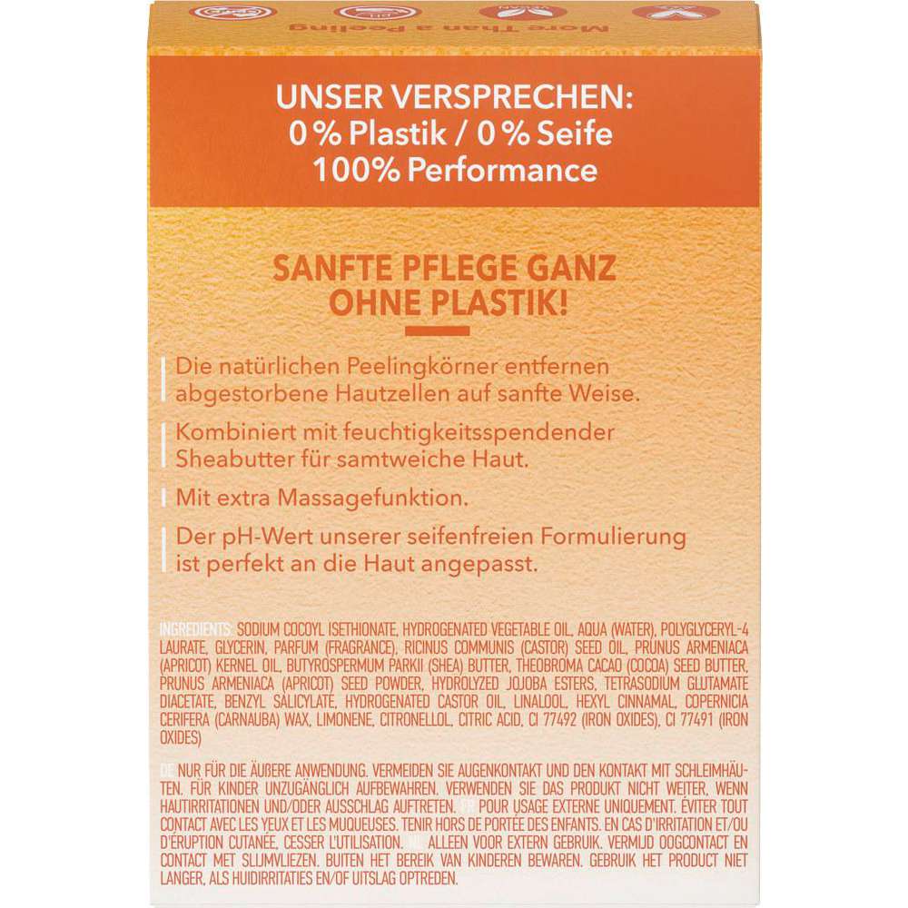 Produktabbildung Foamie Festes Körperpeeling, Aprikose