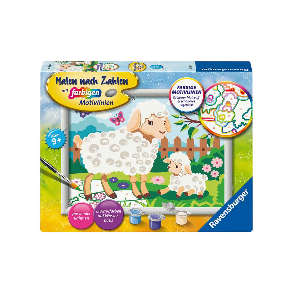 Produktabbildung Ravensburger Malen nach Zahlen, Schaf mit Lämmchen