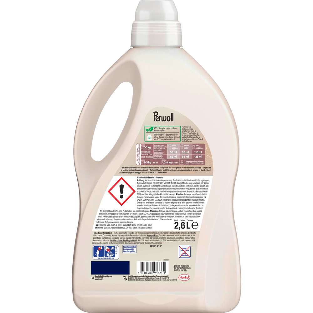 Produktabbildung Perwoll Color-Waschmittel, flüssig, Renew Für Helles