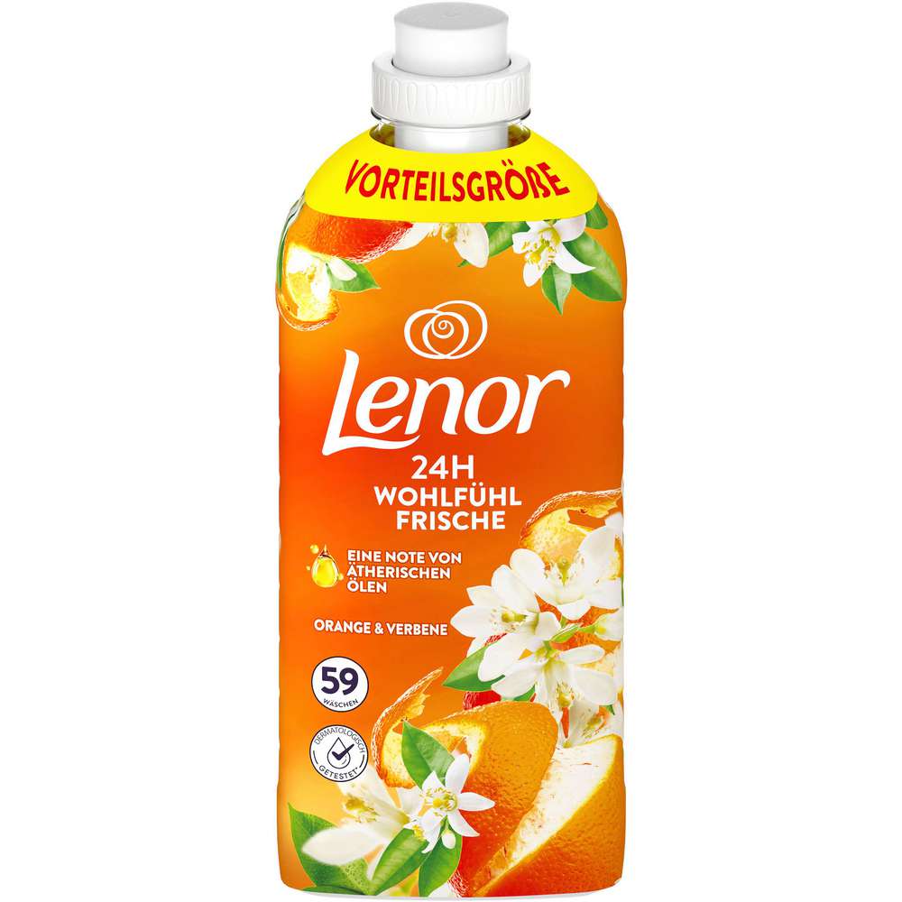 Produktabbildung Lenor Weichspüler Premium, Orange & Verbene
