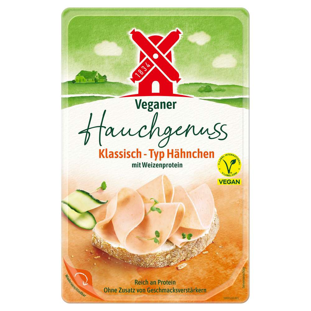 Produktabbildung Rügenwalder Mühle Veganer Hauchschnitt Klassisch-Typ Hähnchen