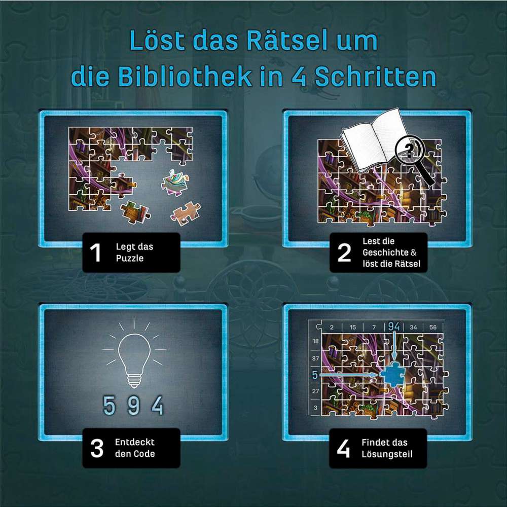 Produktabbildung Kosmos EXIT -  Puzzle Die Bibliothek der Träume
