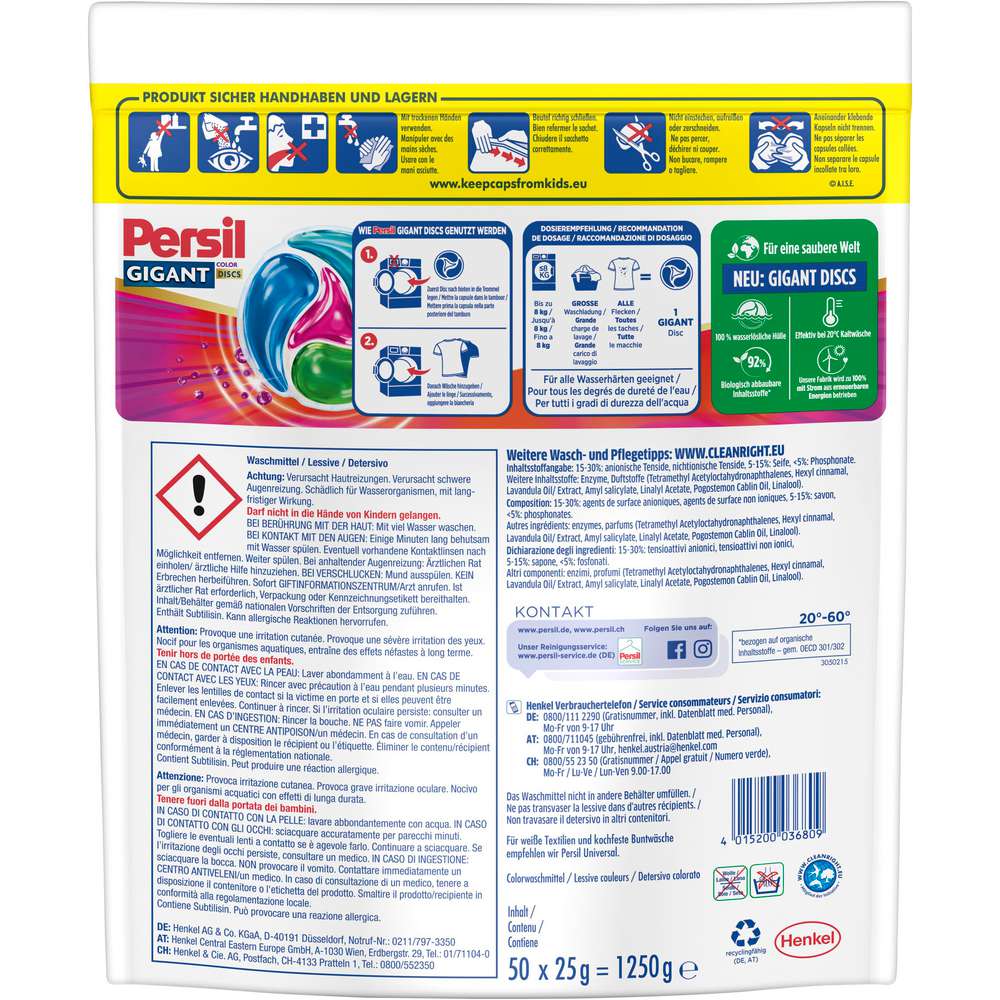 Produktabbildung Persil Color-Waschmittel Discs Gigant