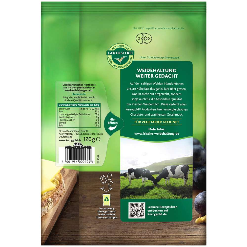 Produktabbildung Kerrygold Käsescheiben Cheddar, Vintage