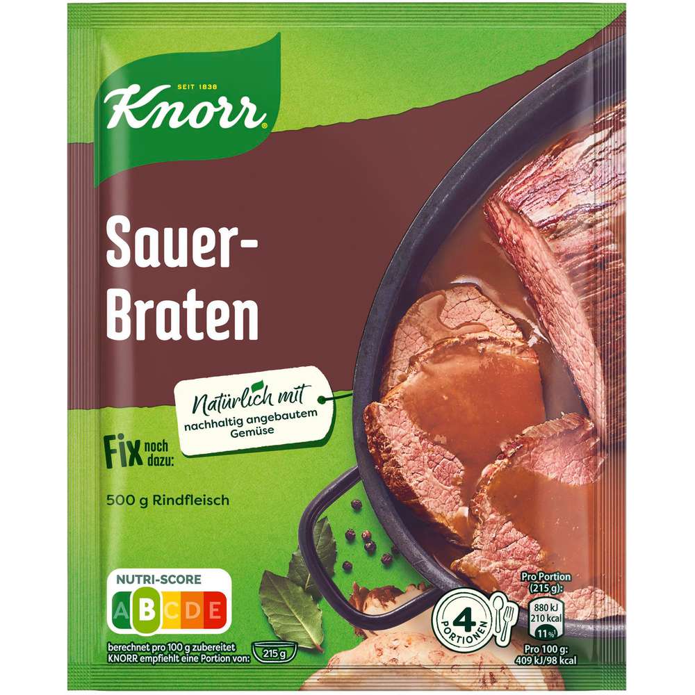 Produktabbildung Knorr Fix Würzmischung Sauerbraten
