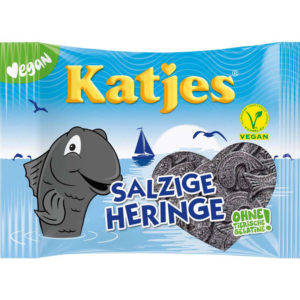 Produktabbildung Katjes Lakrize Salzige Heringe, Vegan