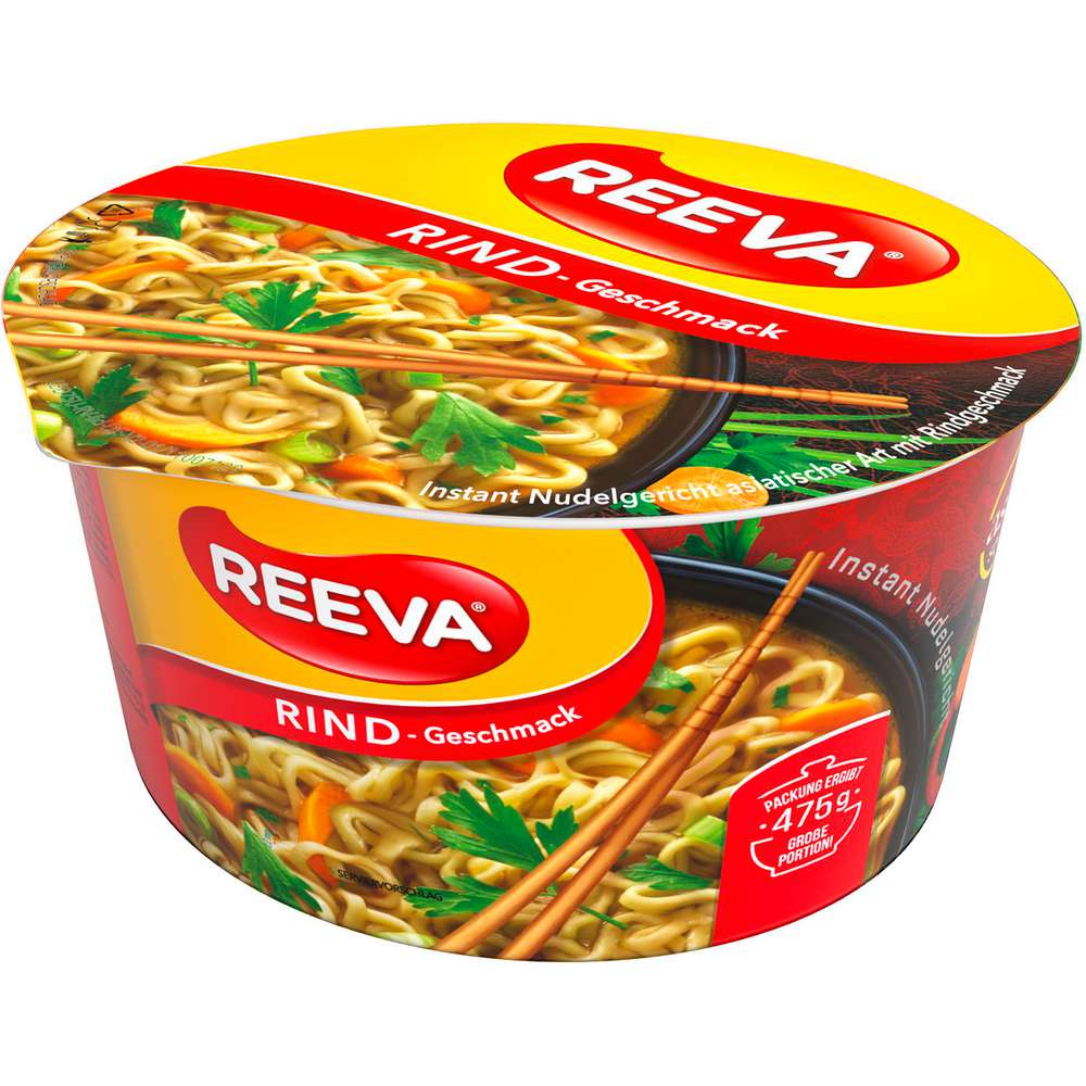 Produktabbildung Reeva Instant Nudeln mit Rindgeschmack
