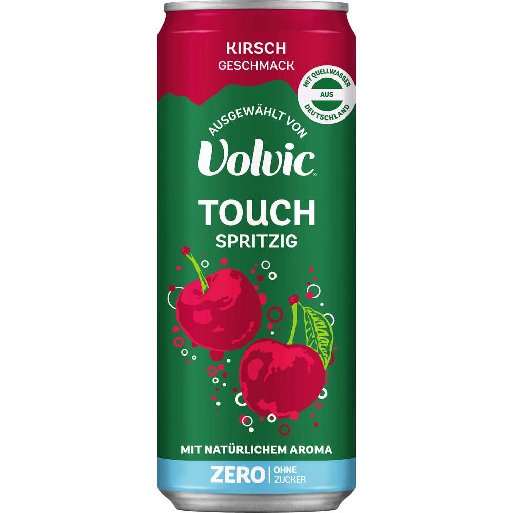 Produktabbildung Volvic Mineralwasser Touch Spritzig, Kirsche, ohne Zucker