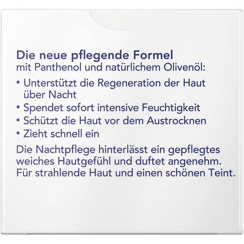 Produktabbildung Florena Nachtcreme Olivenöl & Panthenol 