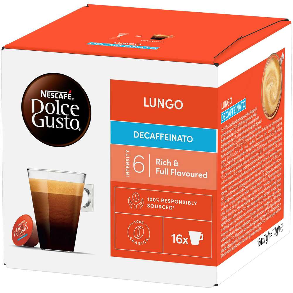 Produktabbildung Nescafe Kaffee-Kapseln Dolce Gusto, Lungo, entkoffeiniert