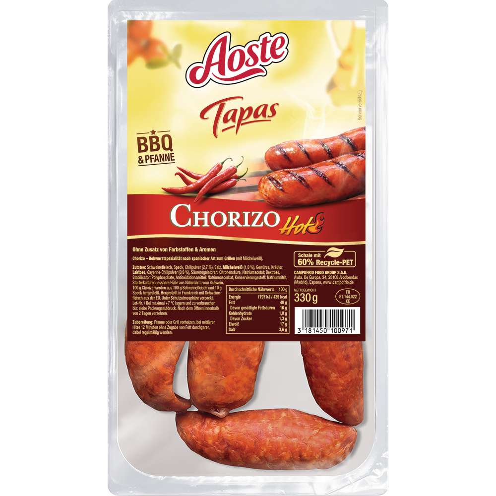 Produktabbildung Campofrio Chorizo Griller, Hot