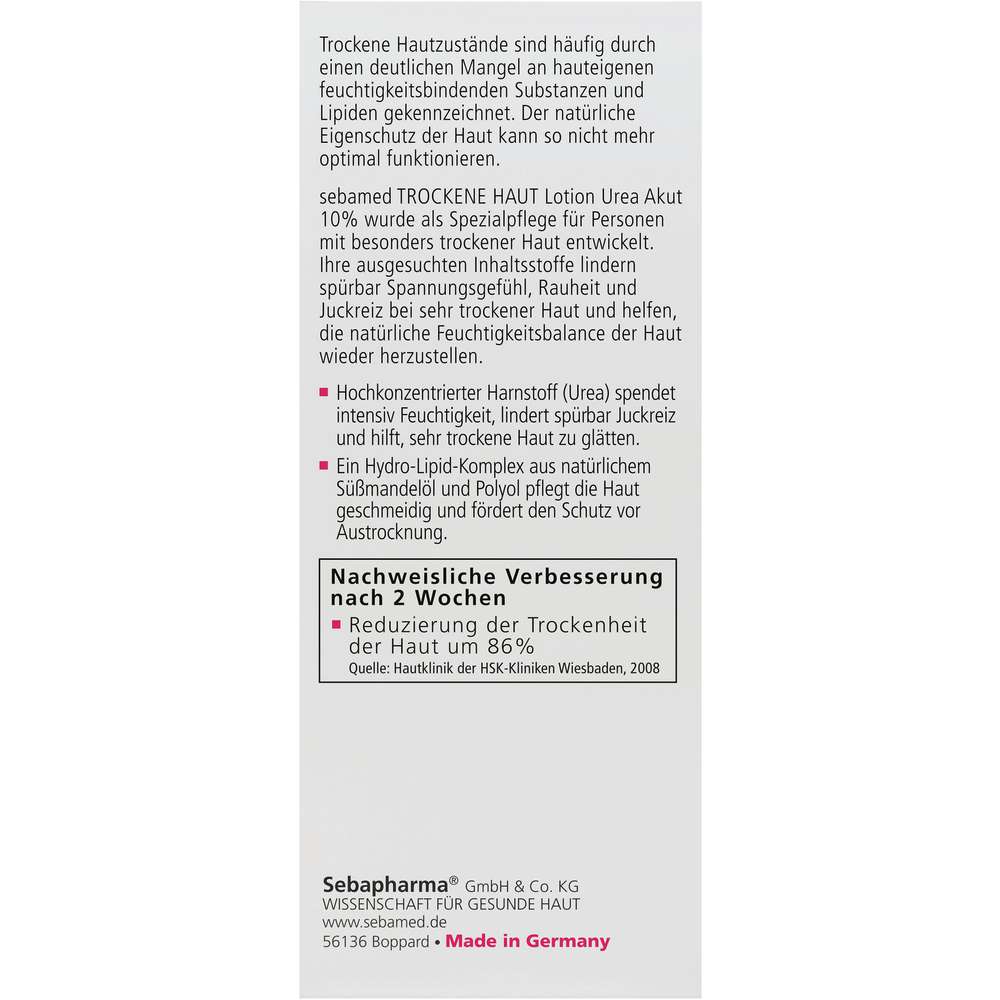 Produktabbildung Sebamed pH 5.5 Lotion, 10% Urea