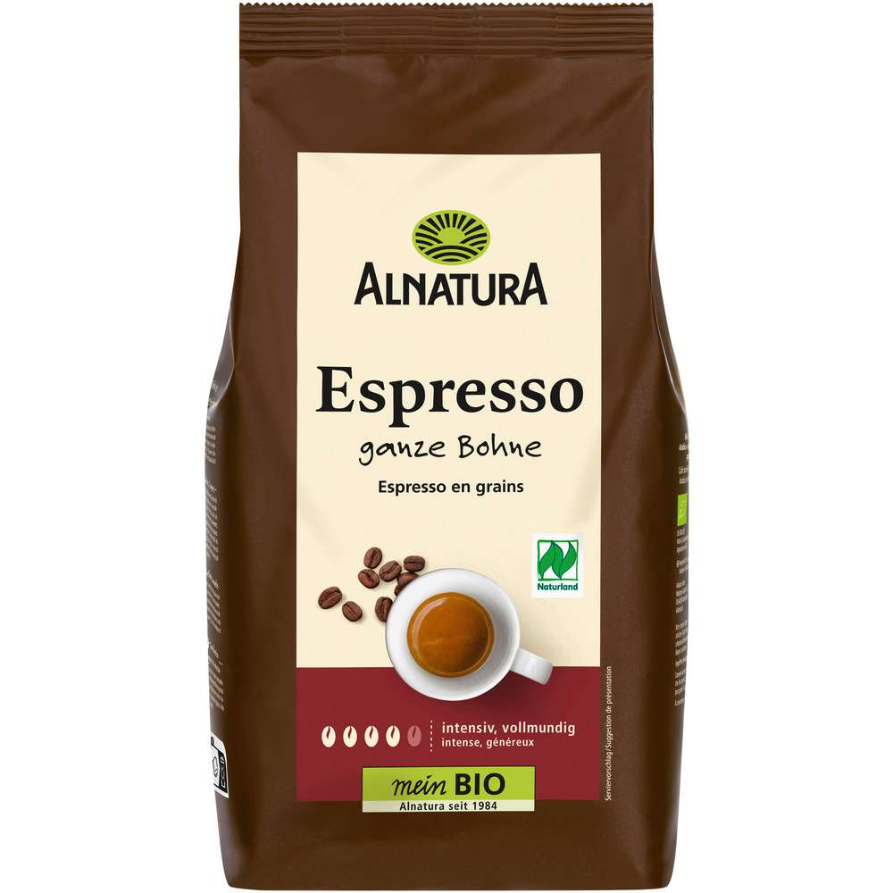 Produktabbildung Alnatura Bio Espresso ganze Bohne Classic
