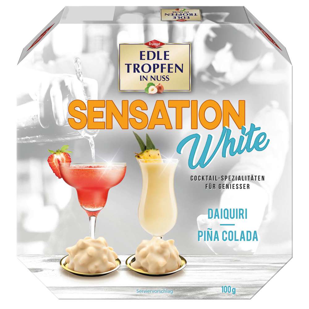 Produktabbildung Trumpf Pralinen Edle Tropfen, White Sensation