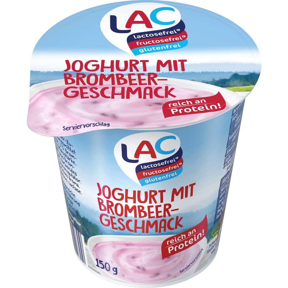 Produktabbildung Schwarzwaldmilch Fruchtjoghurt, Brombeere, laktosefrei