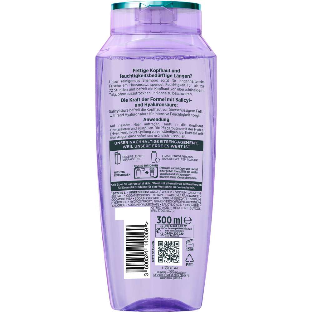 Produktabbildung L'Oreal Paris Elvital Shampoo, Hydra Hyaluronic