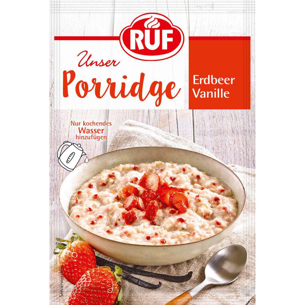 Produktabbildung RUF Porridge, Erdbeer-Vanille