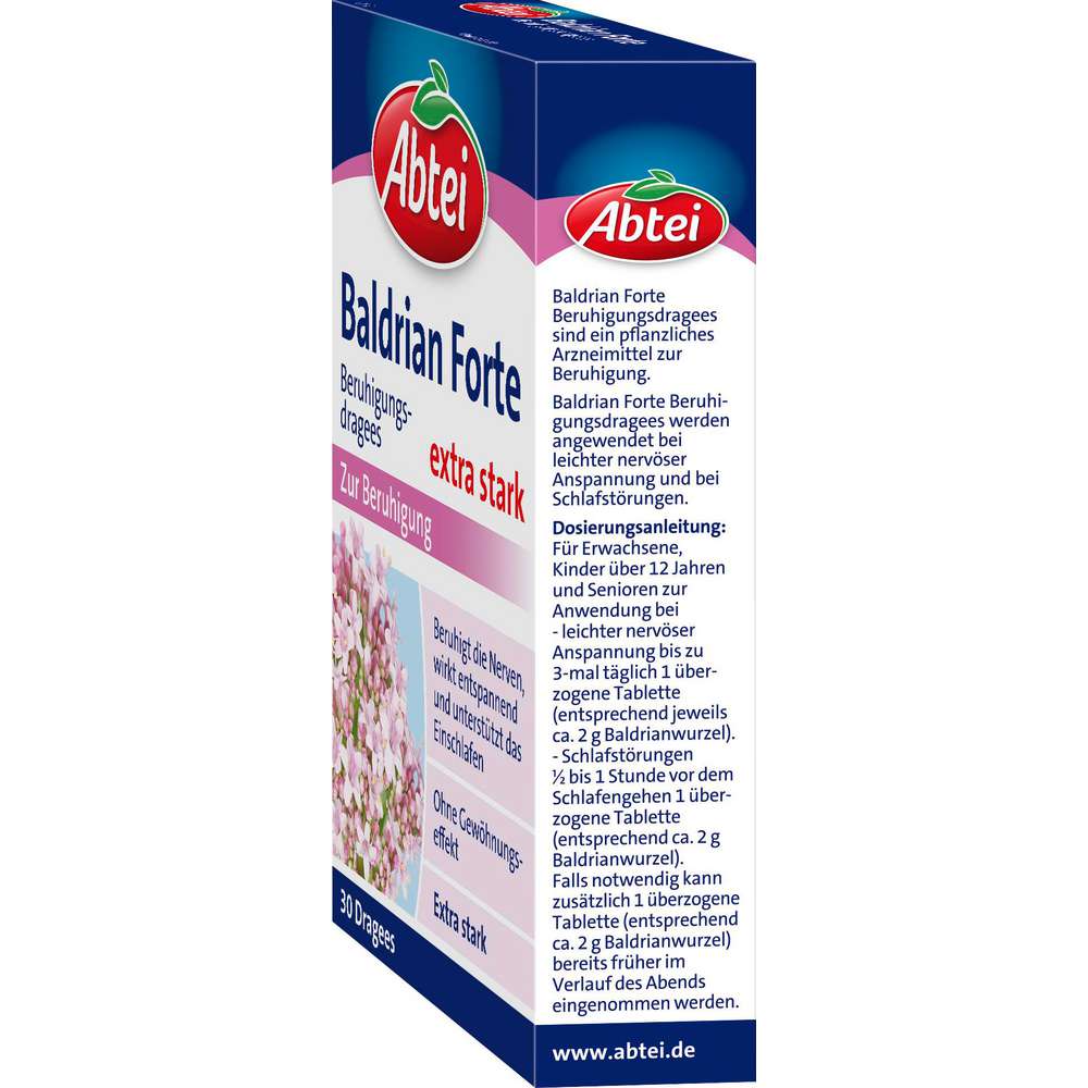 Produktabbildung Abtei Baldrian Forte Dragees