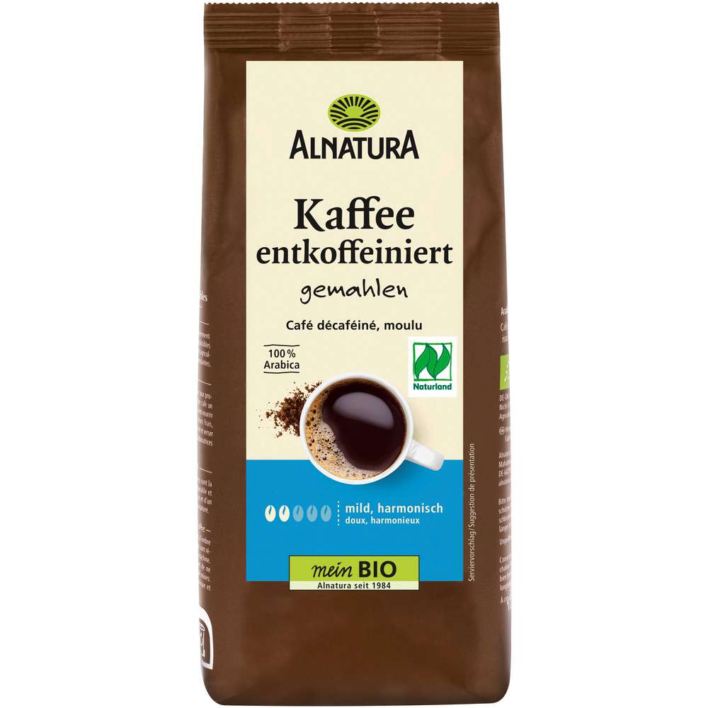 Produktabbildung Alnatura Kaffee Classic entkoffeiniert, gemahlen
