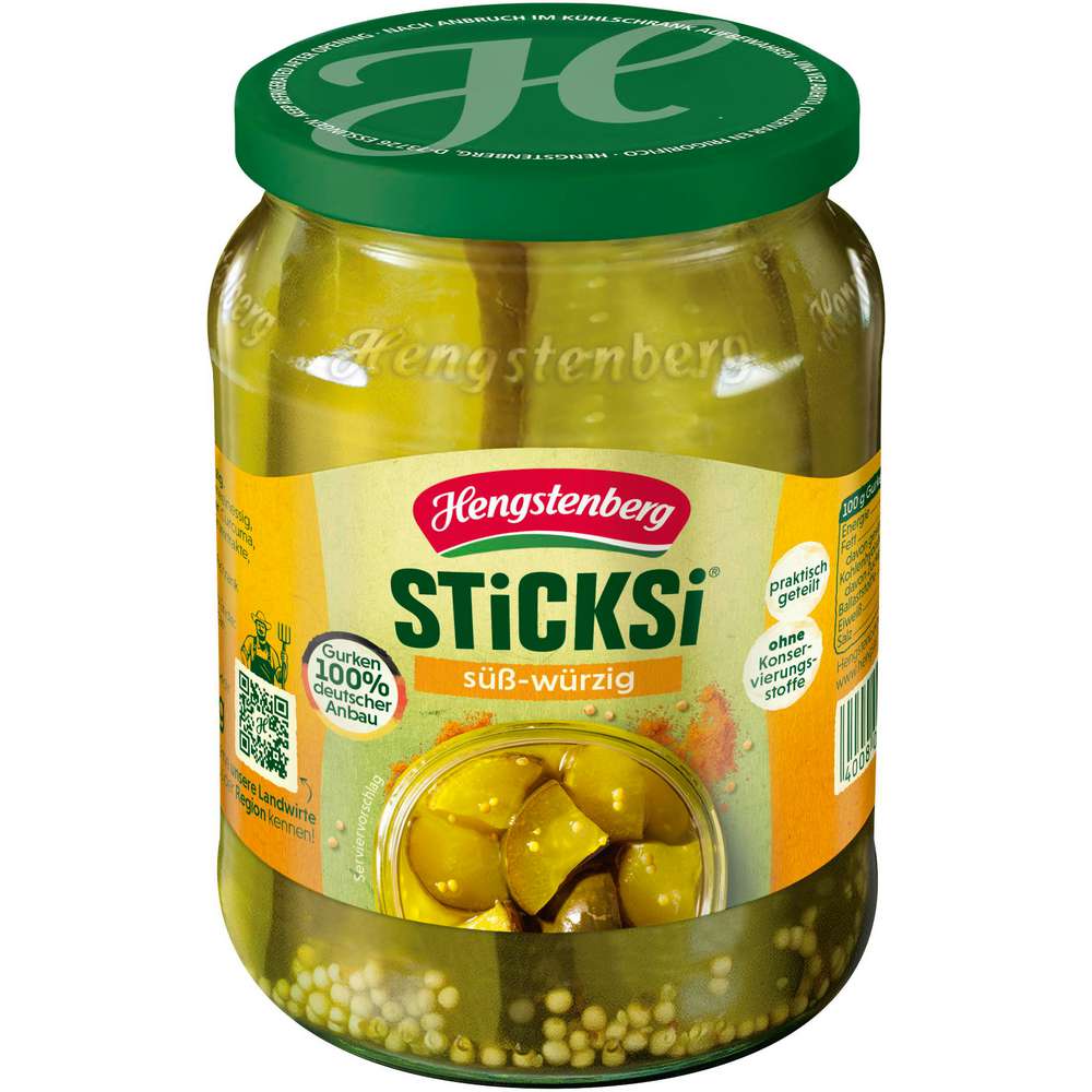 Produktabbildung Hengstenberg Gurkenstreifen Sticksi, Original