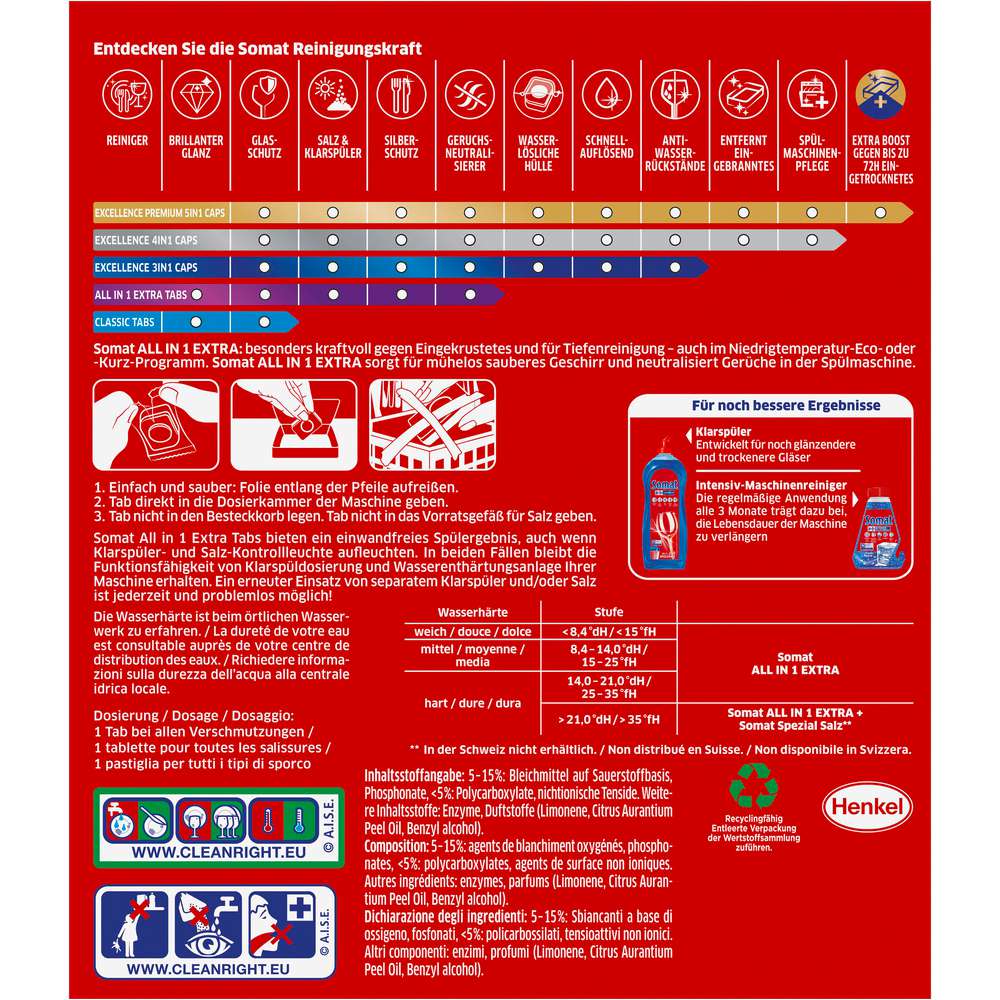 Produktabbildung Somat Spülmaschinen-Tabs All-In-One Extra