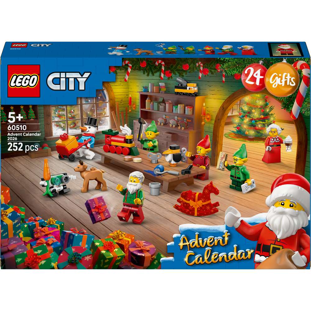 Produktabbildung Lego LEGO City Adventskalender 2026 Werkstatt des Weihnachtsmanns 60510