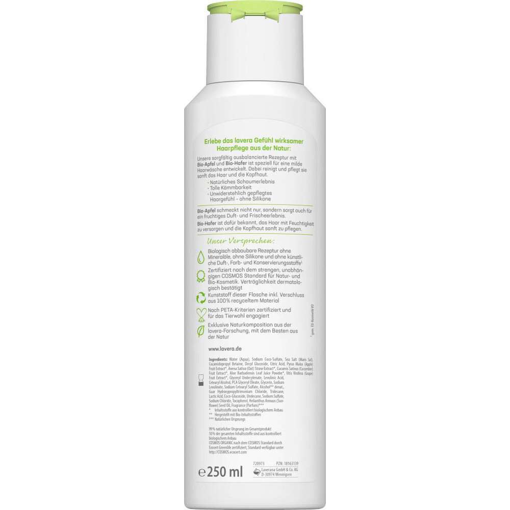 Produktabbildung lavera Bio Pflegeshampoo Family, Apfel & Hafer