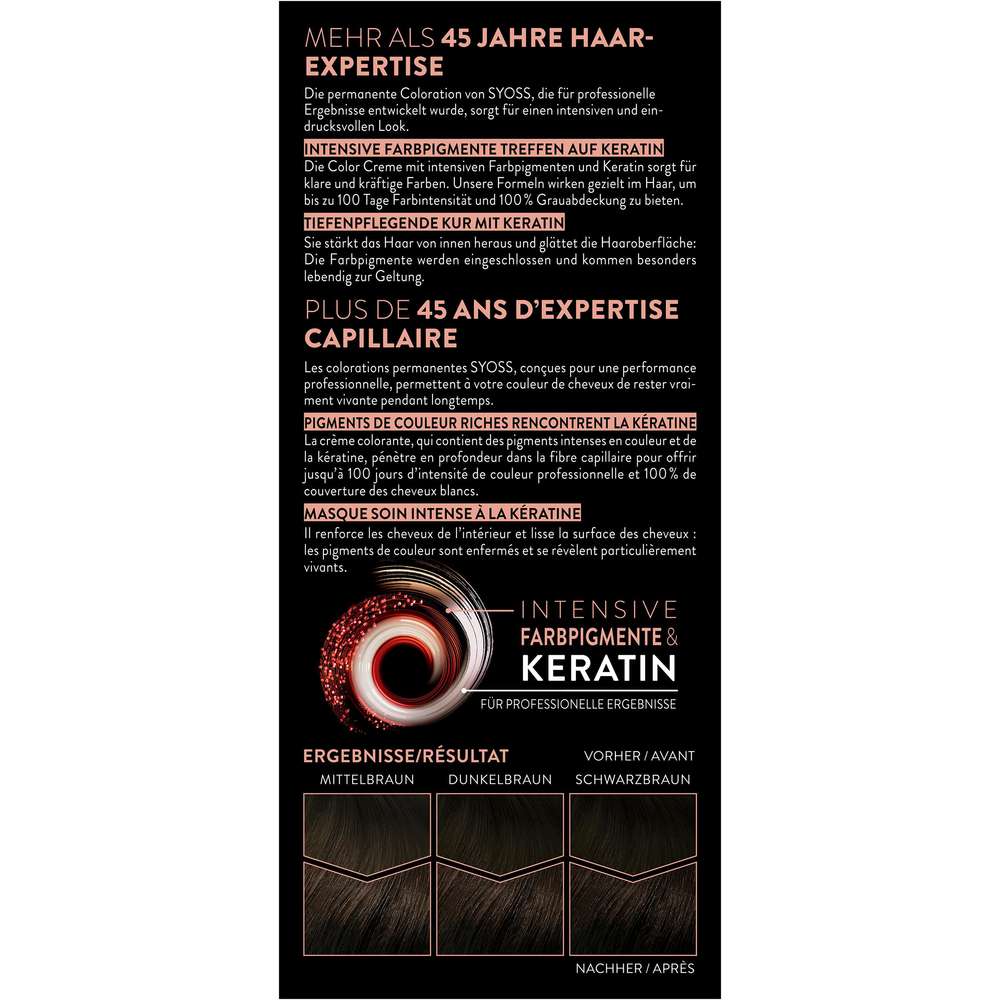 Produktabbildung Syoss Permanente Coloration 3_1 Dunkelbraun