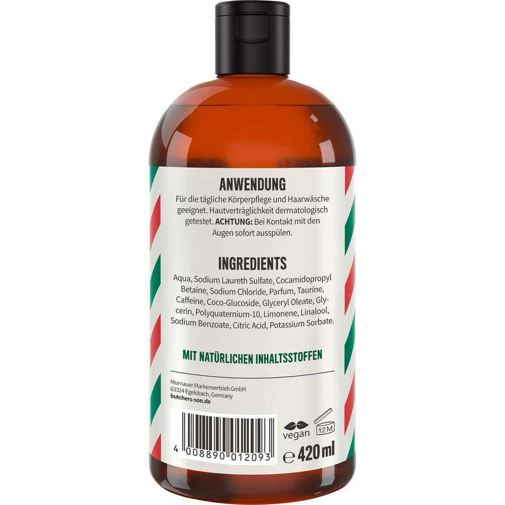 Produktabbildung Butcher's Son Duschgel Medium mit Bergamotte- & Lederduft