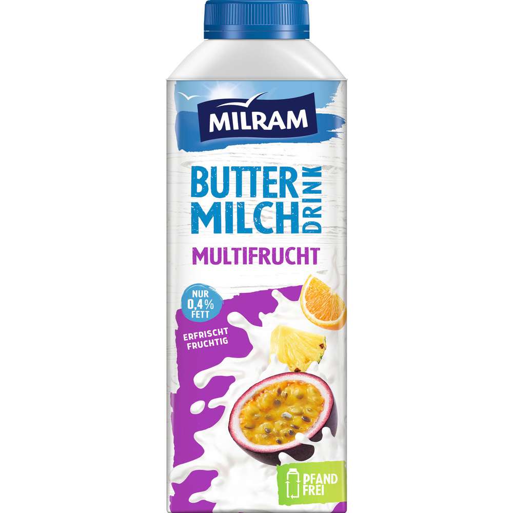 Produktabbildung Milram Fruchtbuttermilch, Multivitamin